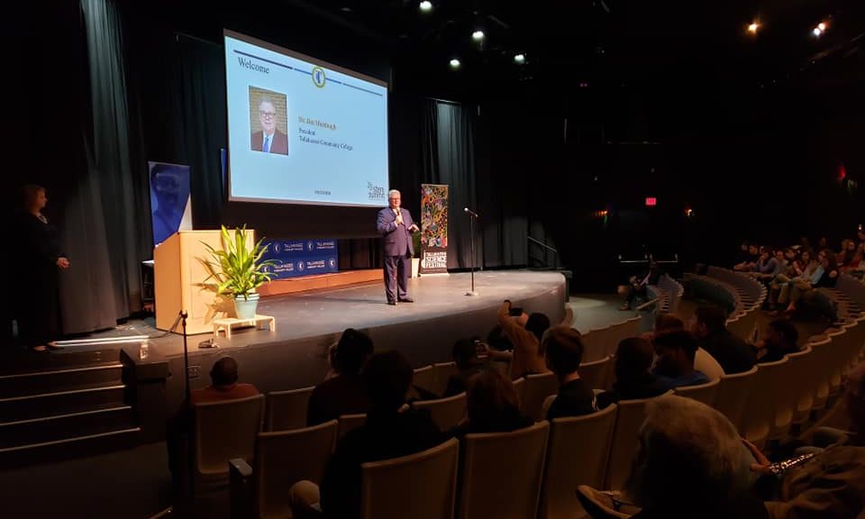 President Jim Murdaugh speaks at Tallahassee Community College's inaugural STEM Summit